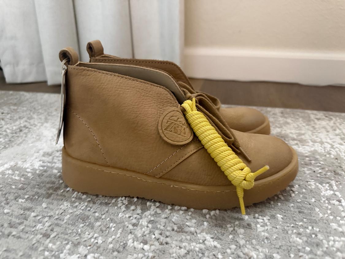 KIDS/ CLARKS® x ZARA LEATHER ANKLE BOOTS - Image 2