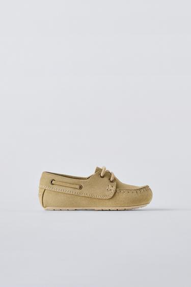 LEATHER LOAFERS - Sand Brown by Zara