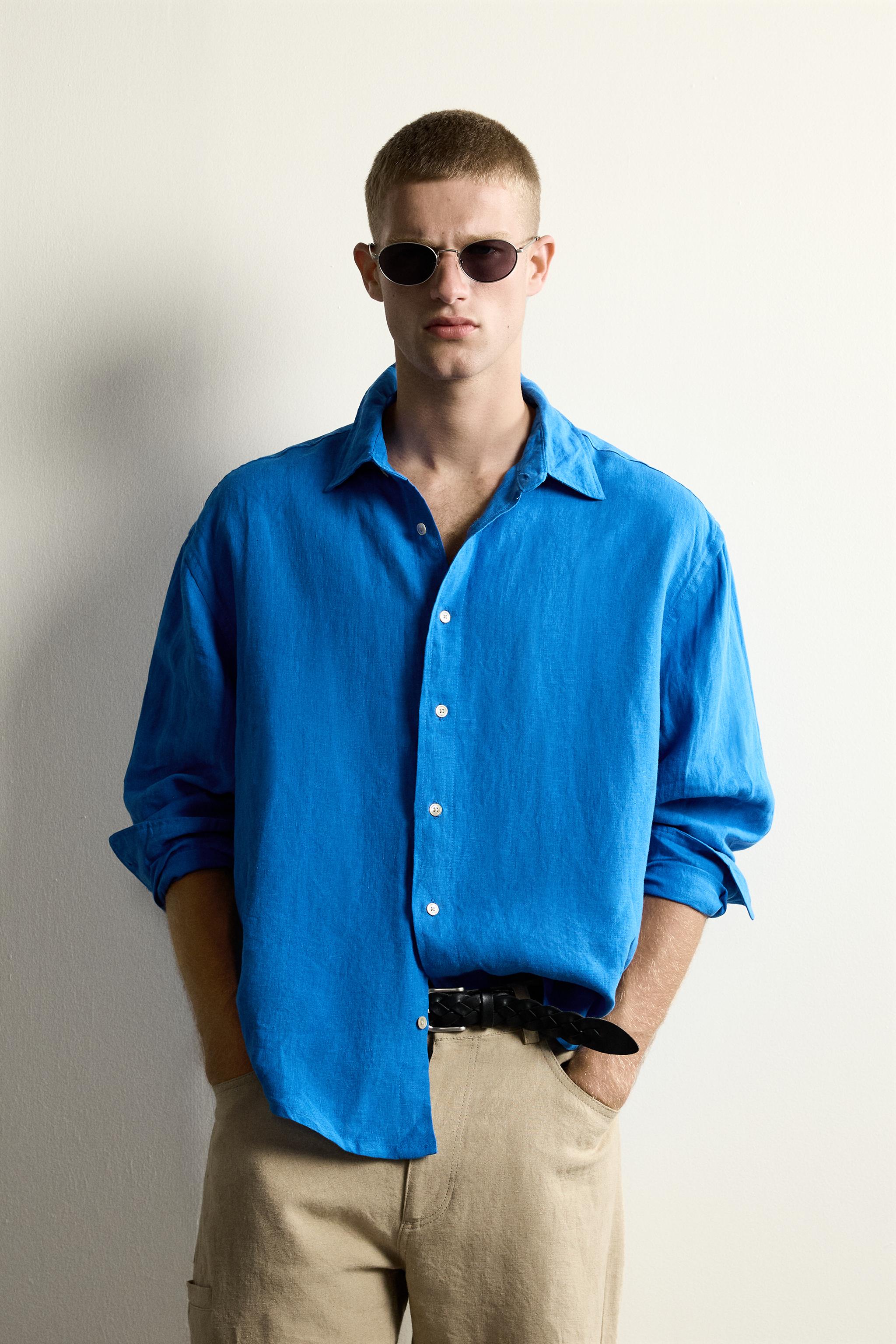100% LINEN RELAXED FIT SHIRT