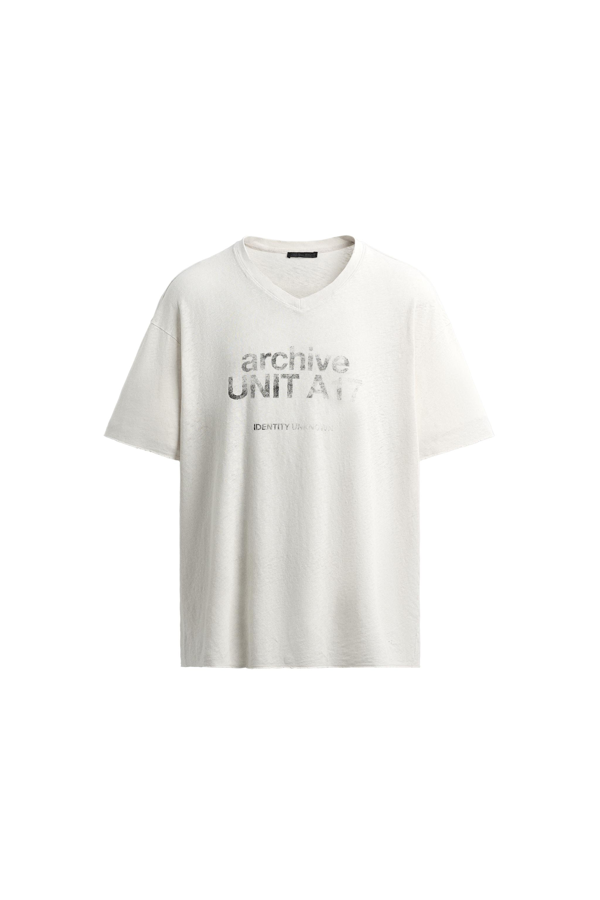 CAMISETA LAVADA ALGODÓN - LINO TEXTO
