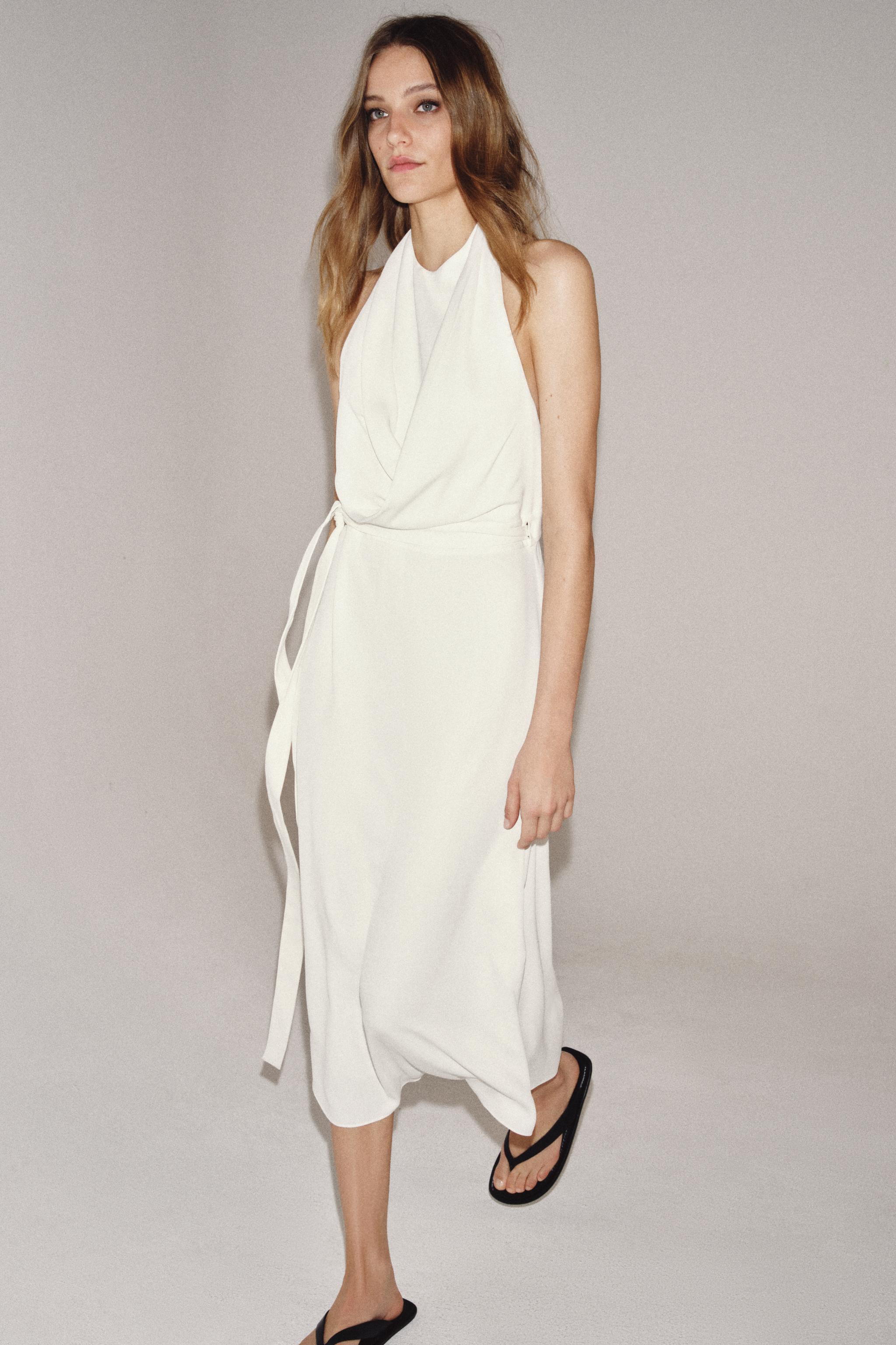 FLOWY HALTER DRESS ZW COLLECTION