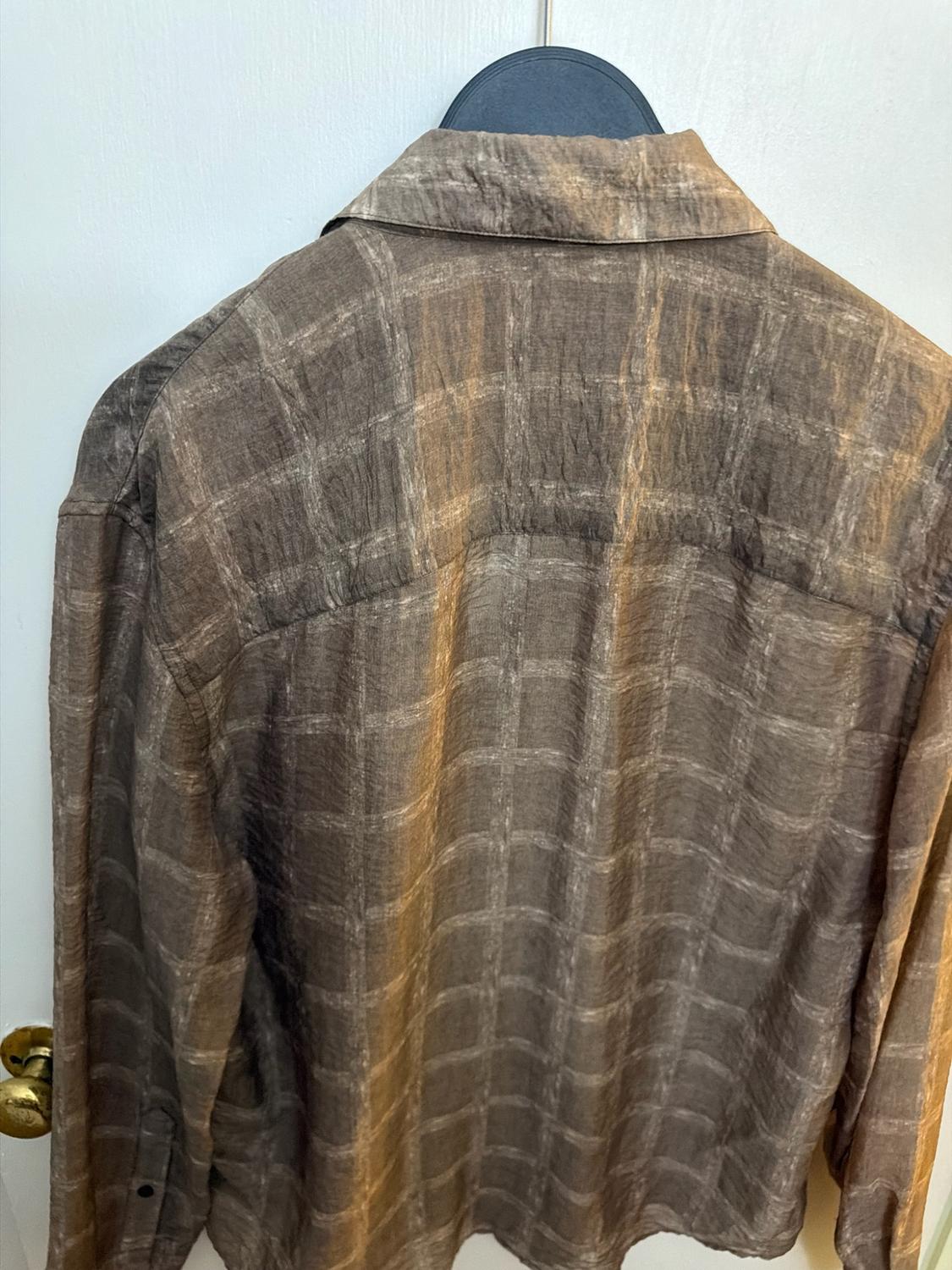 SEMI-SHEER PLAID SHIRT - Image 4
