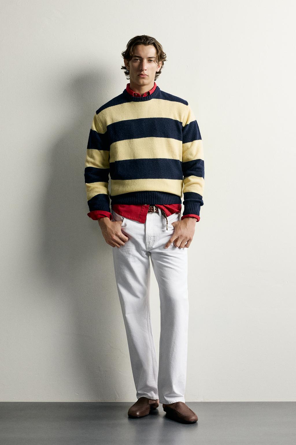 100% WOOL STRIPED JUMPER