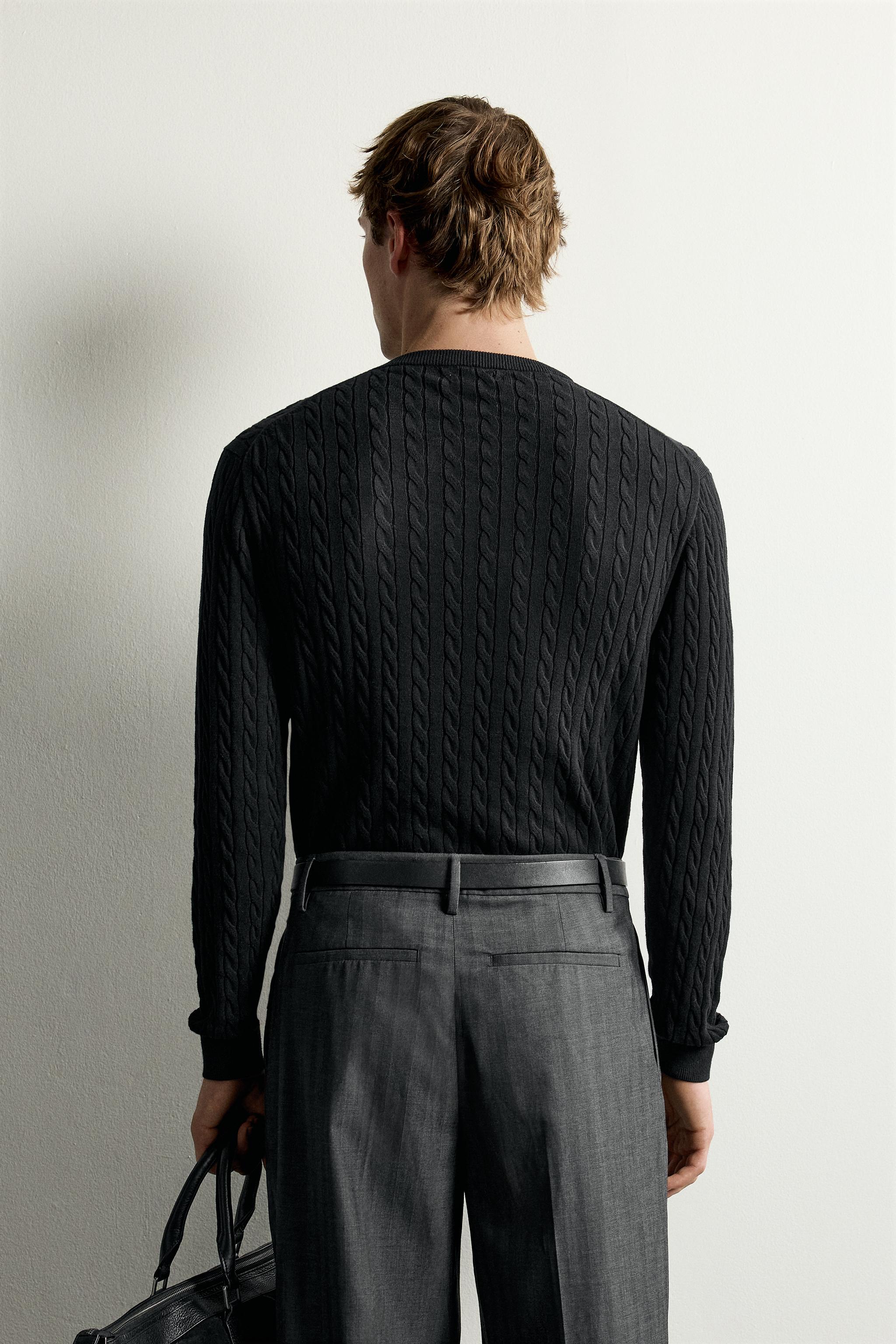 100% COTTON CABLE KNIT JUMPER