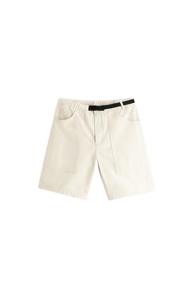 BERMUDA SHORTS WITH CONTRAST BELT