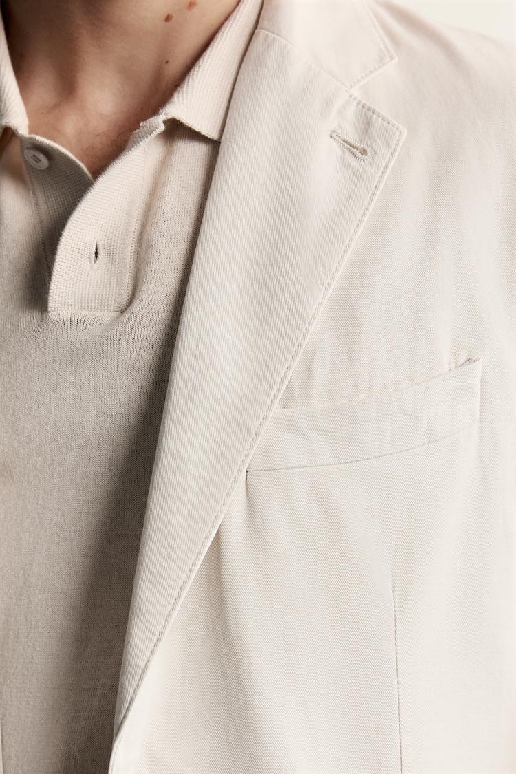 Blazer de traje de corte relajado con efecto lavado 5