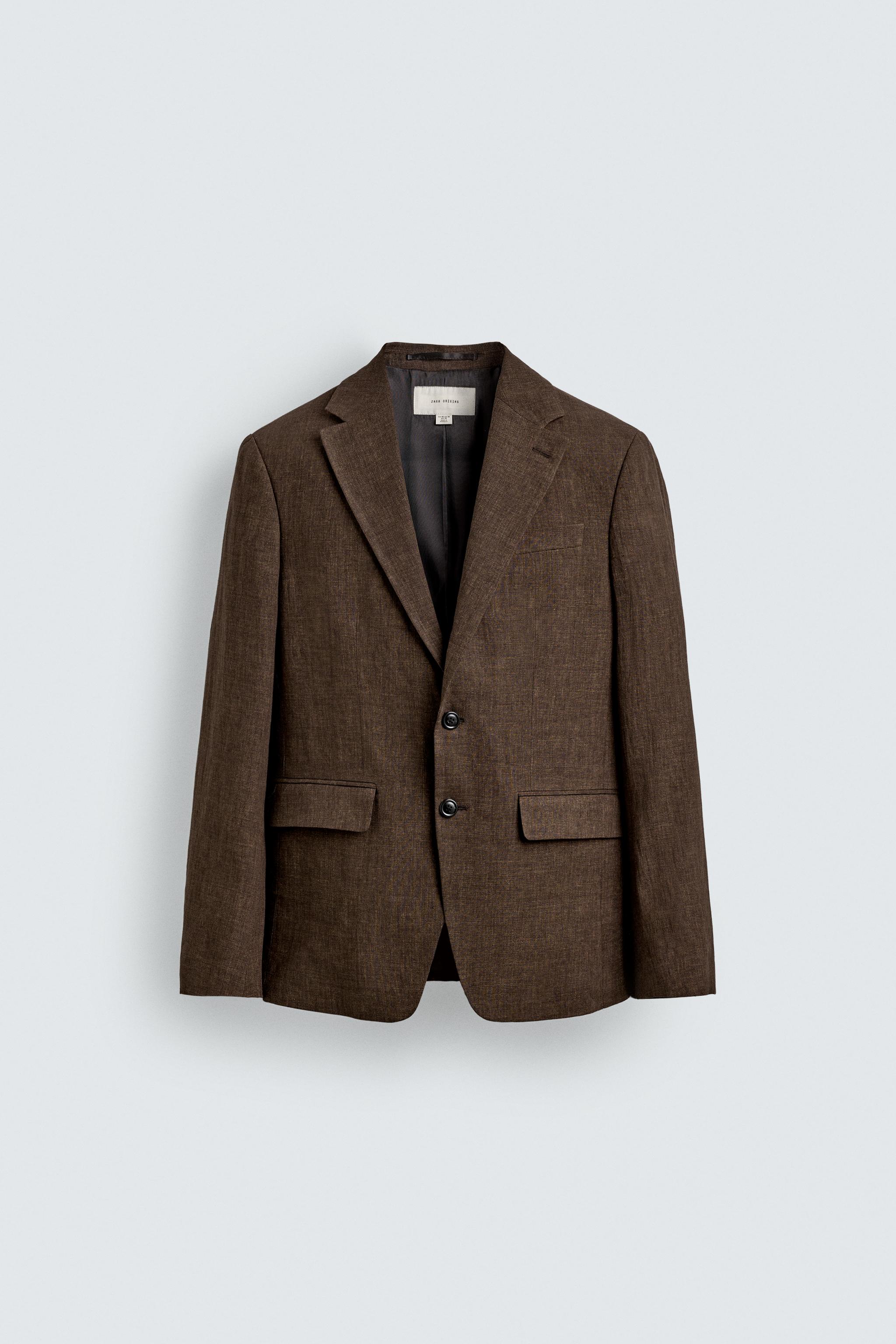 100% LINEN SUIT JACKET