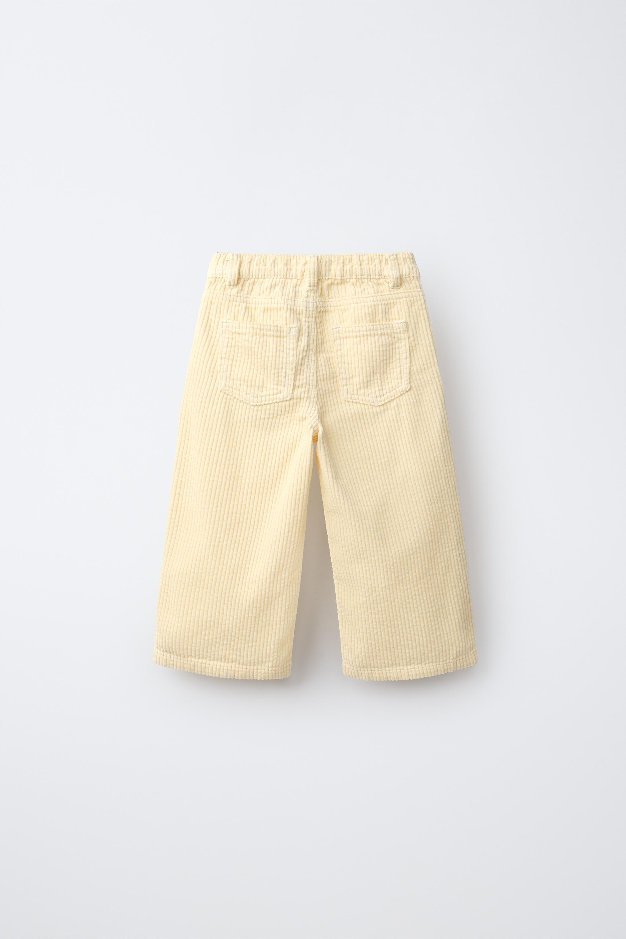 PANTALON LARGE EN VELOURS CÔTELÉ
