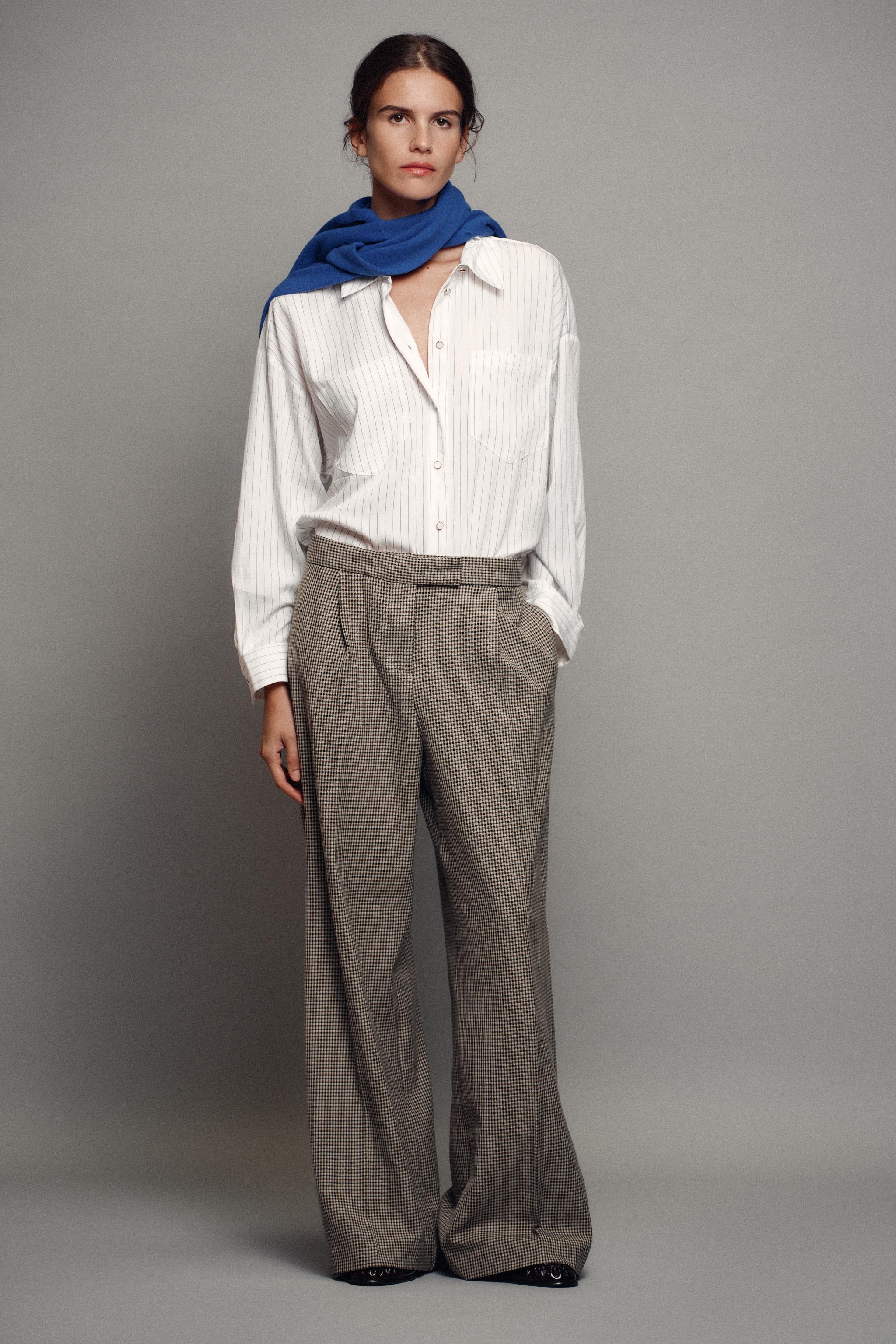 Zara Pensli Geniş Paça Pantolon