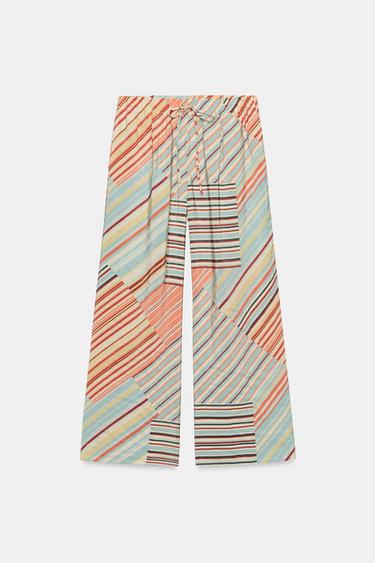 PANTALÓN ANCHO RAYAS - Rayas de Zara