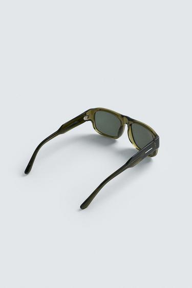 LUNETTES DE SOLEIL RECTANGULAIRES - Vert olive de Zara - Image 5