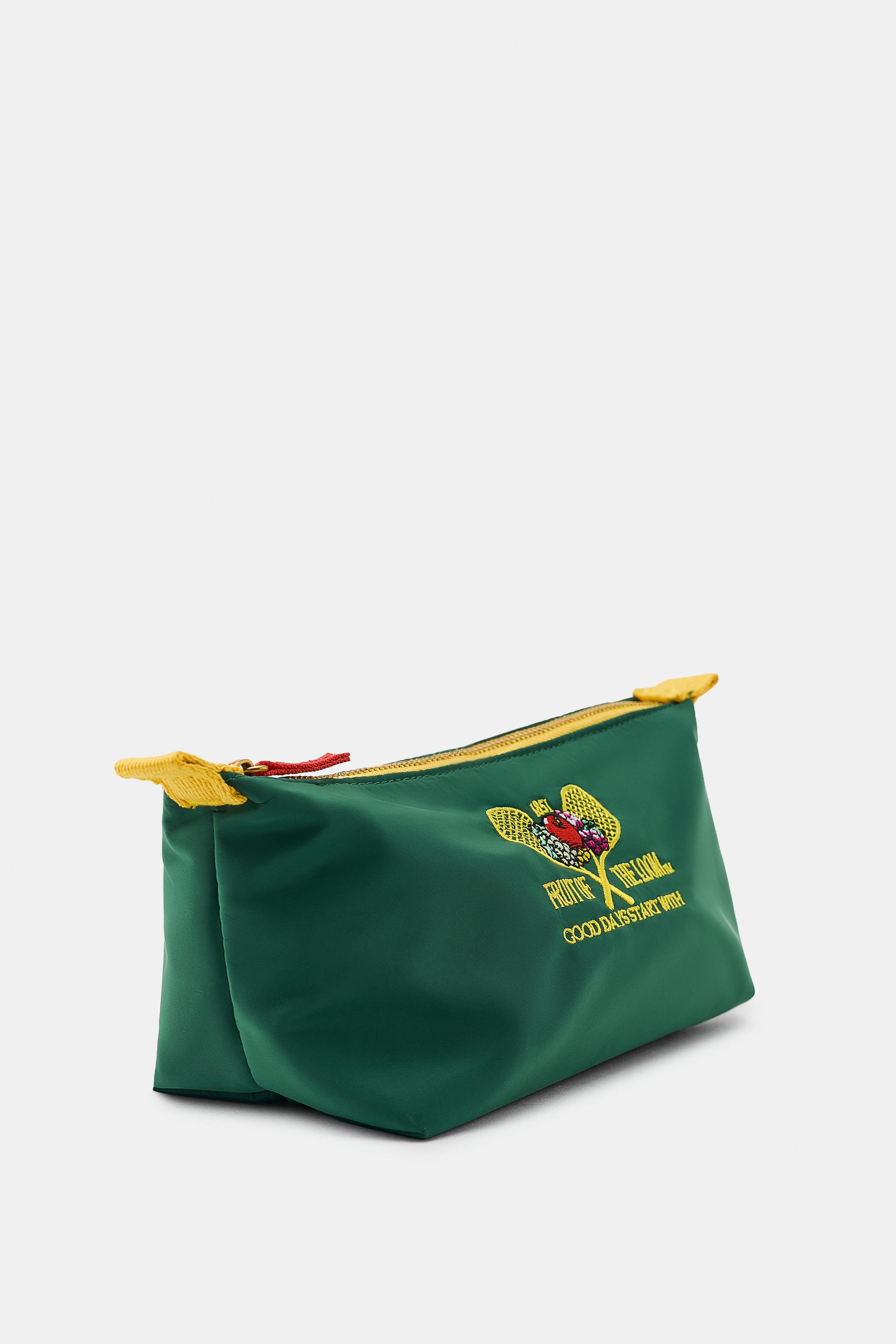 Zara FRUIT OF THE LOOM™ İŞLEMELİ NAYLON MAKYAJ ÇANTASI görsel 7