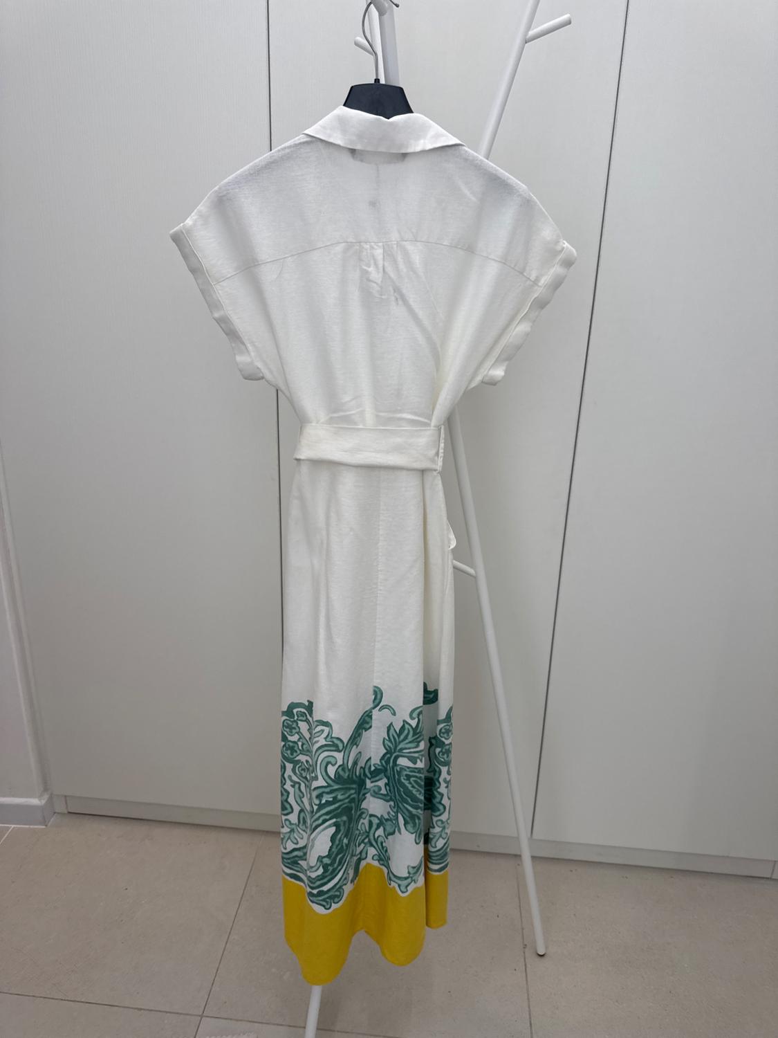 MEANDER PRINT SHIRT DRESS - Image 2