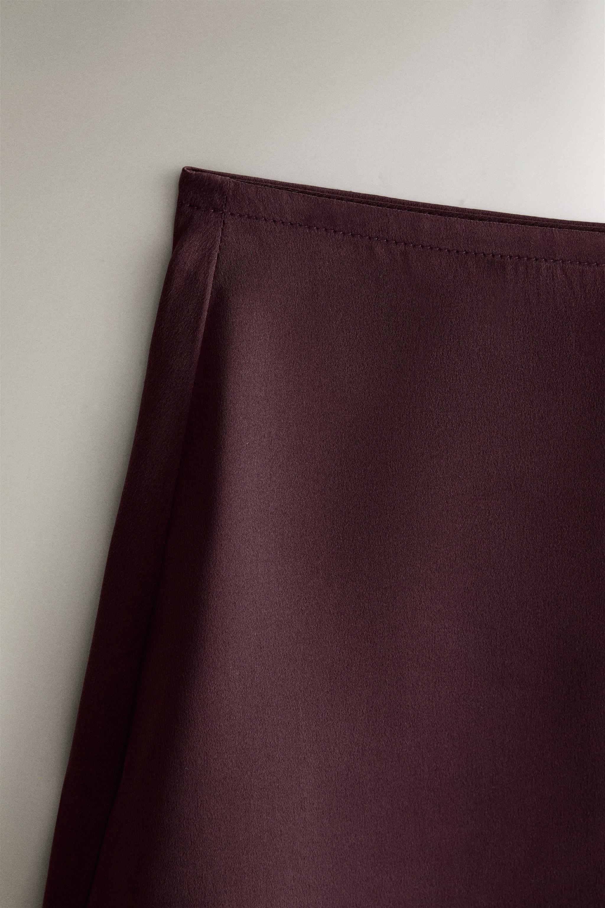 MULBERRY SILK SHORTS — Burgundy