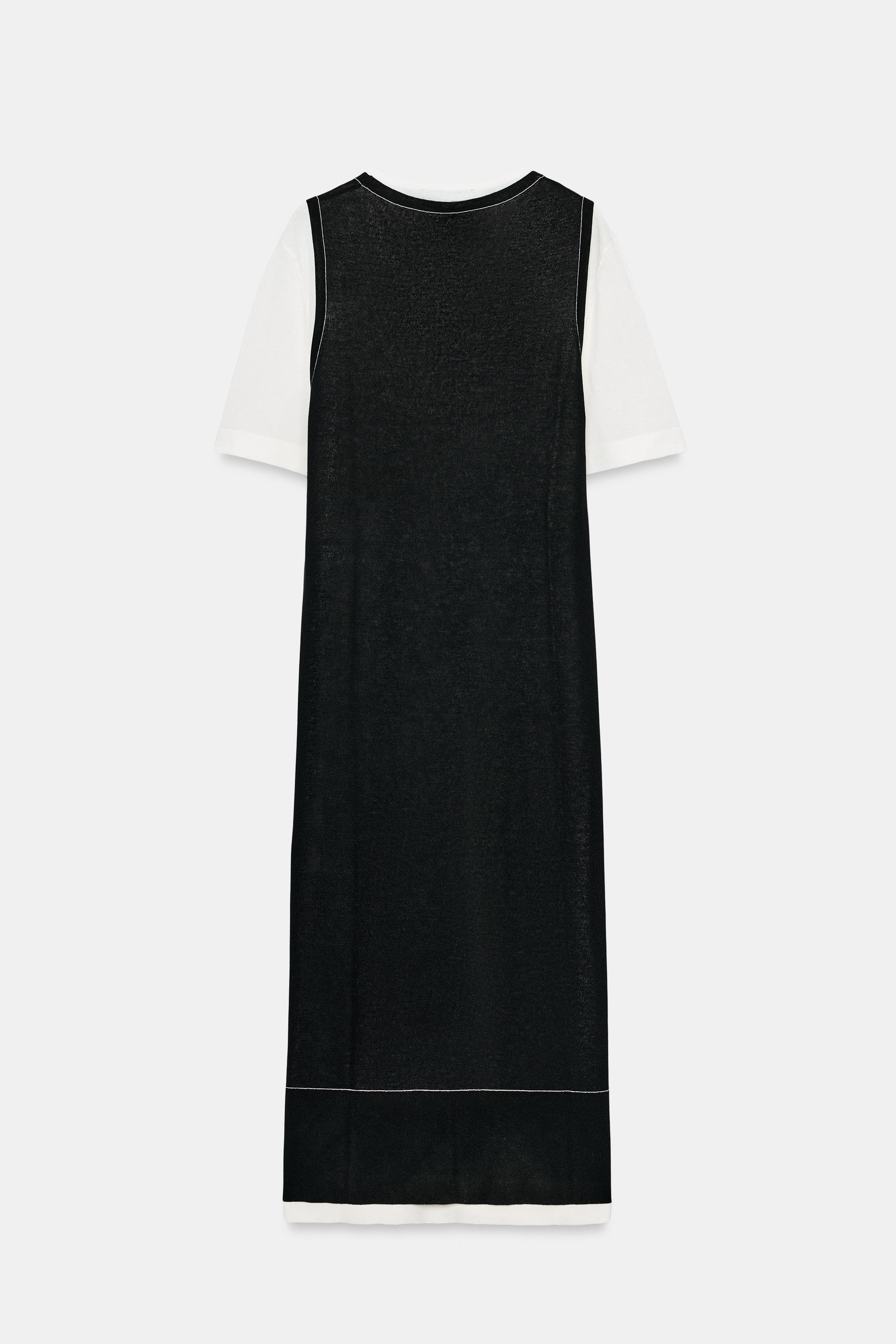 COMBINATION KNIT DRESS