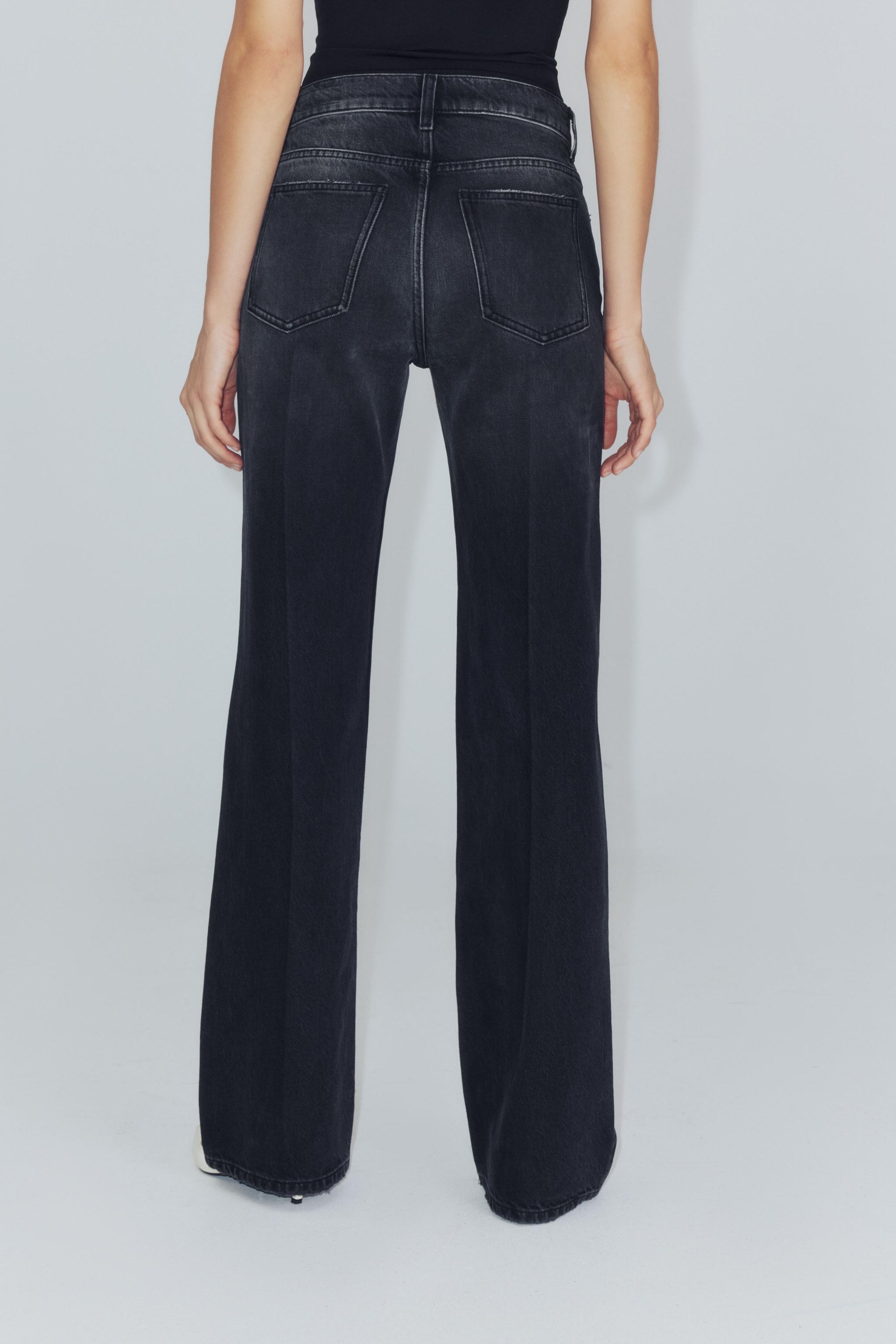 ZW COLLECTION MID-RISE FLARE FIT JEANS
