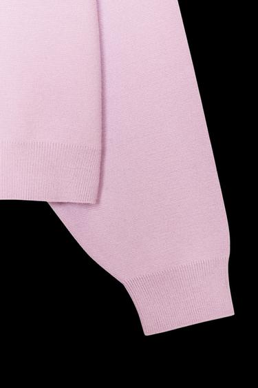 RIPPSTRICK-SWEATSHIRT - Lila von Zara