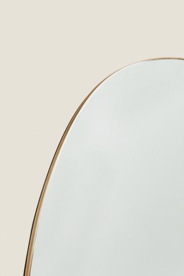 WALL MIRROR WITH ROUND FRAME - Golden by Zara - Image 1
