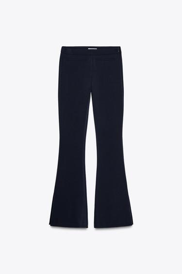 FLARE-CREPEHOSE - Marineblau von Zara - Bild 0