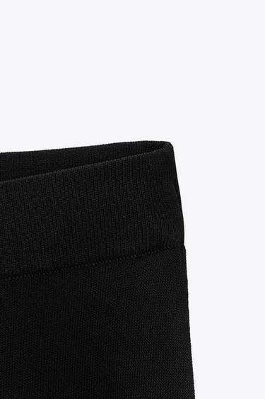 STRAIGHT PLAIN KNIT SKIRT - Black by Zara - Image 5