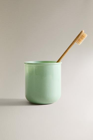 PORTE-BROSSES À DENTS VERRE JADE - Vert d'eau de Zara - Image 4