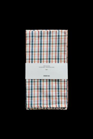Zara STRIPED KITCHEN TOWEL PACK (PACK OF 2) - Blue