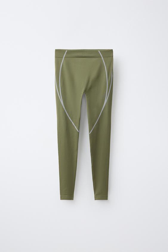LEGGING SEAMLESS SPORTY - Khaki de Zara - Imagen 0