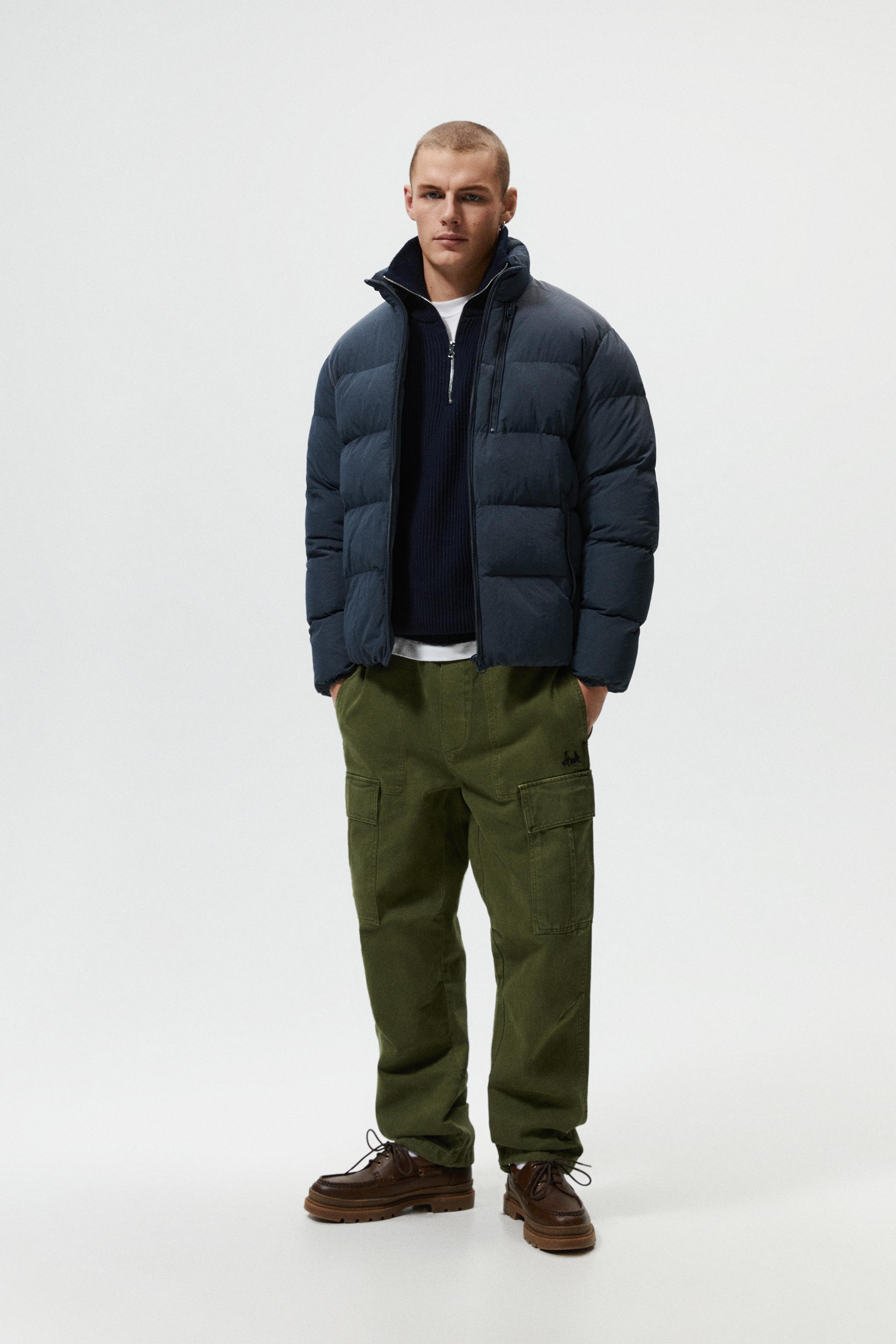 BASIC PUFFER JACKET - Blue | ZARA United States