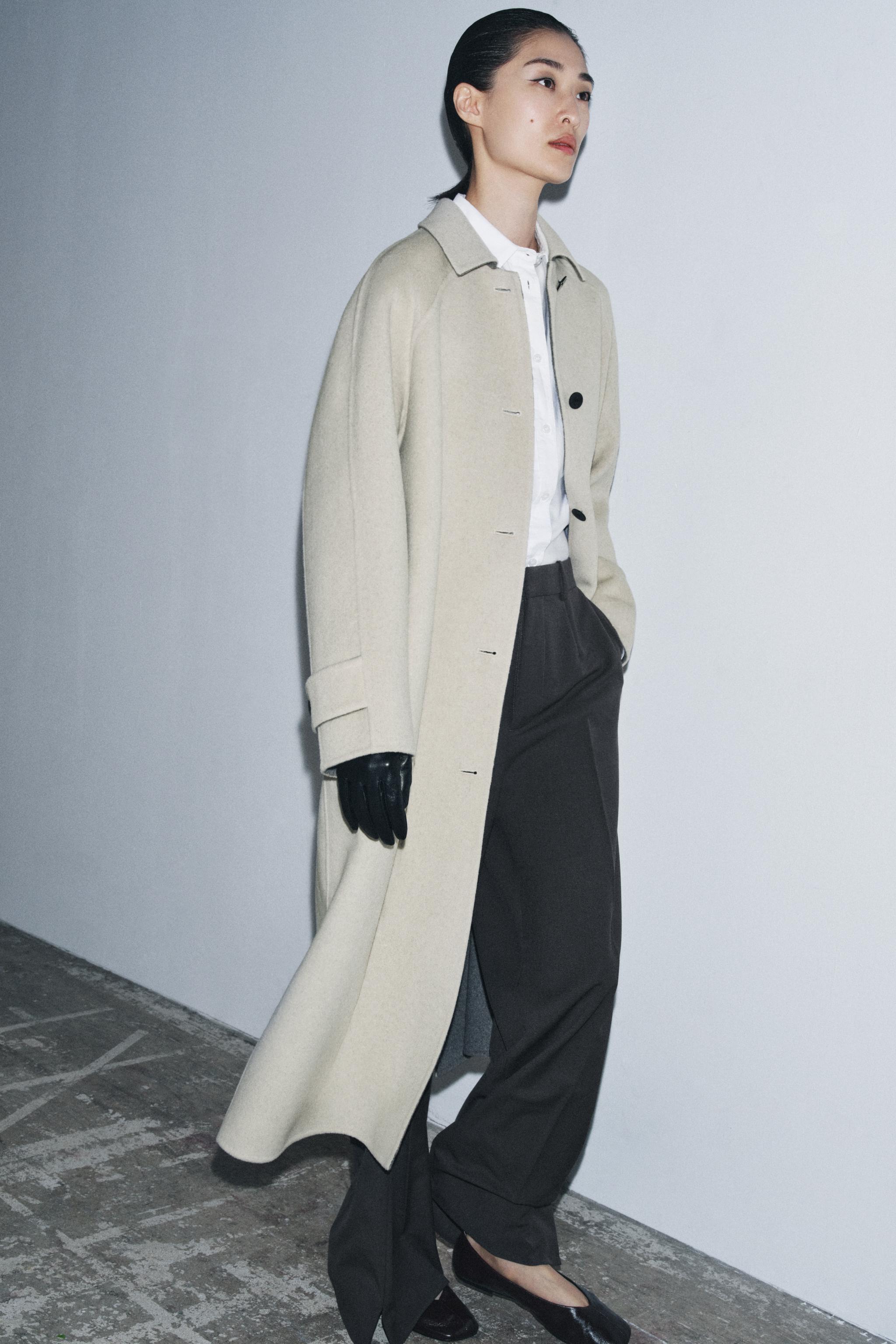 ZW COLLECTION LIMITED EDITION ウール混ロングコート