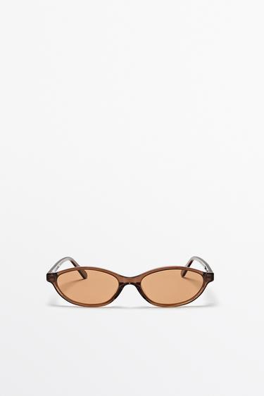 Zara Oval sunglasses - Caramel - Image 0
