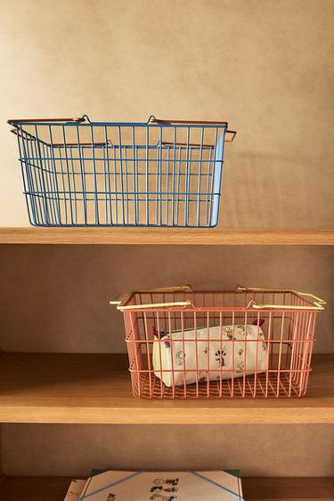 CHILDREN'S METAL BASKETS WITH HANDLE - Multicoloured by Zara