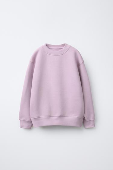 Zara PLAIN SWEATSHIRT - Lilac