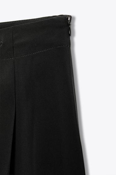 JUPE PLIS PLATS ZW COLLECTION - Noir de Zara - Image 6