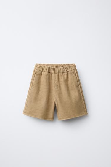 RUSTIC BERMUDA SHORTS - Sand by Zara - Image 0