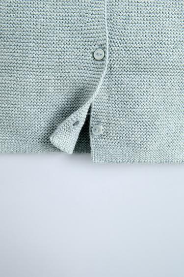 KNIT SWEATER WITH POCKET - Light blue by Zara - Image 2