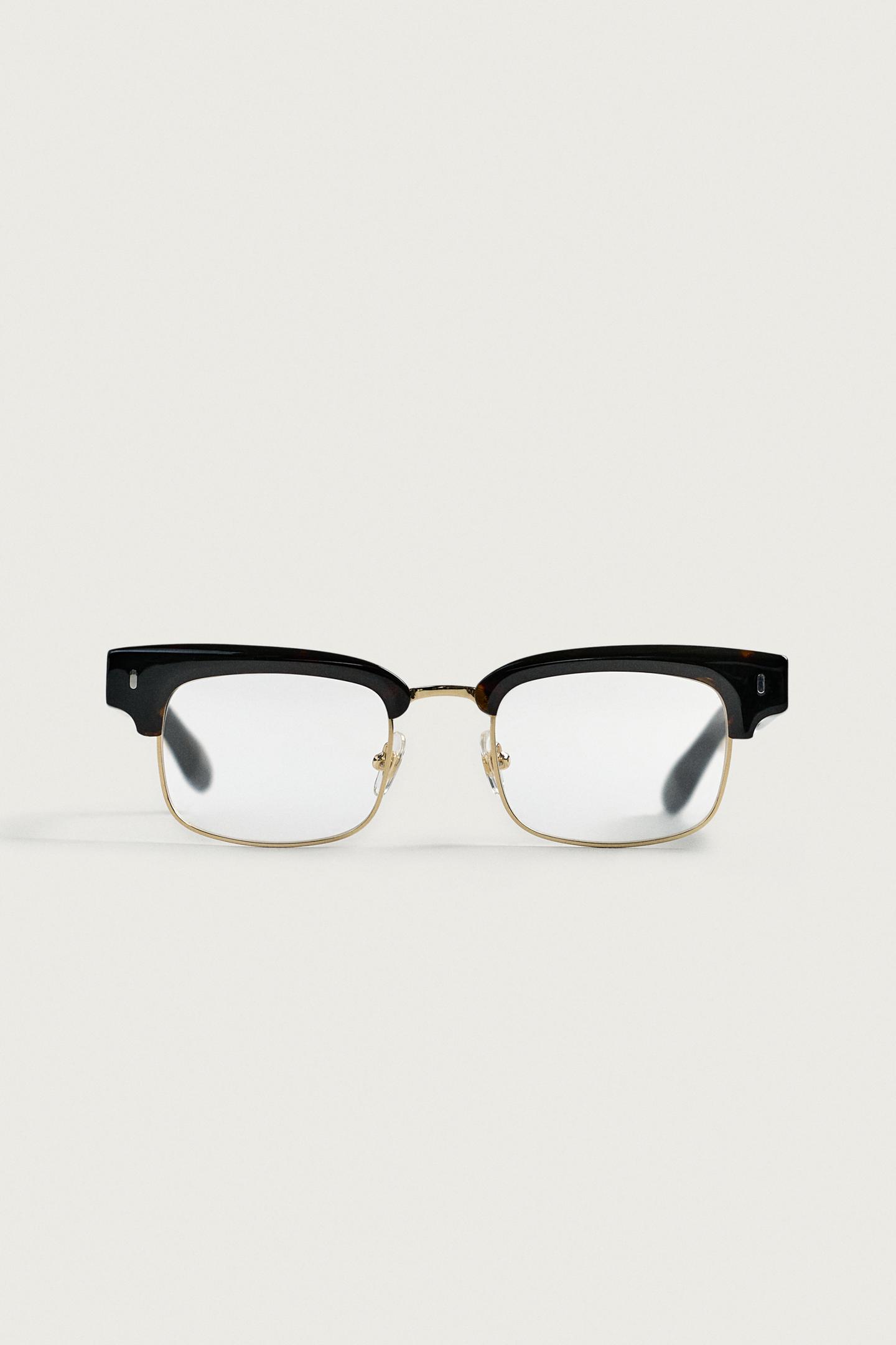 Zara Combination Acetate Glasses, цвет: Чёрный — фото 3