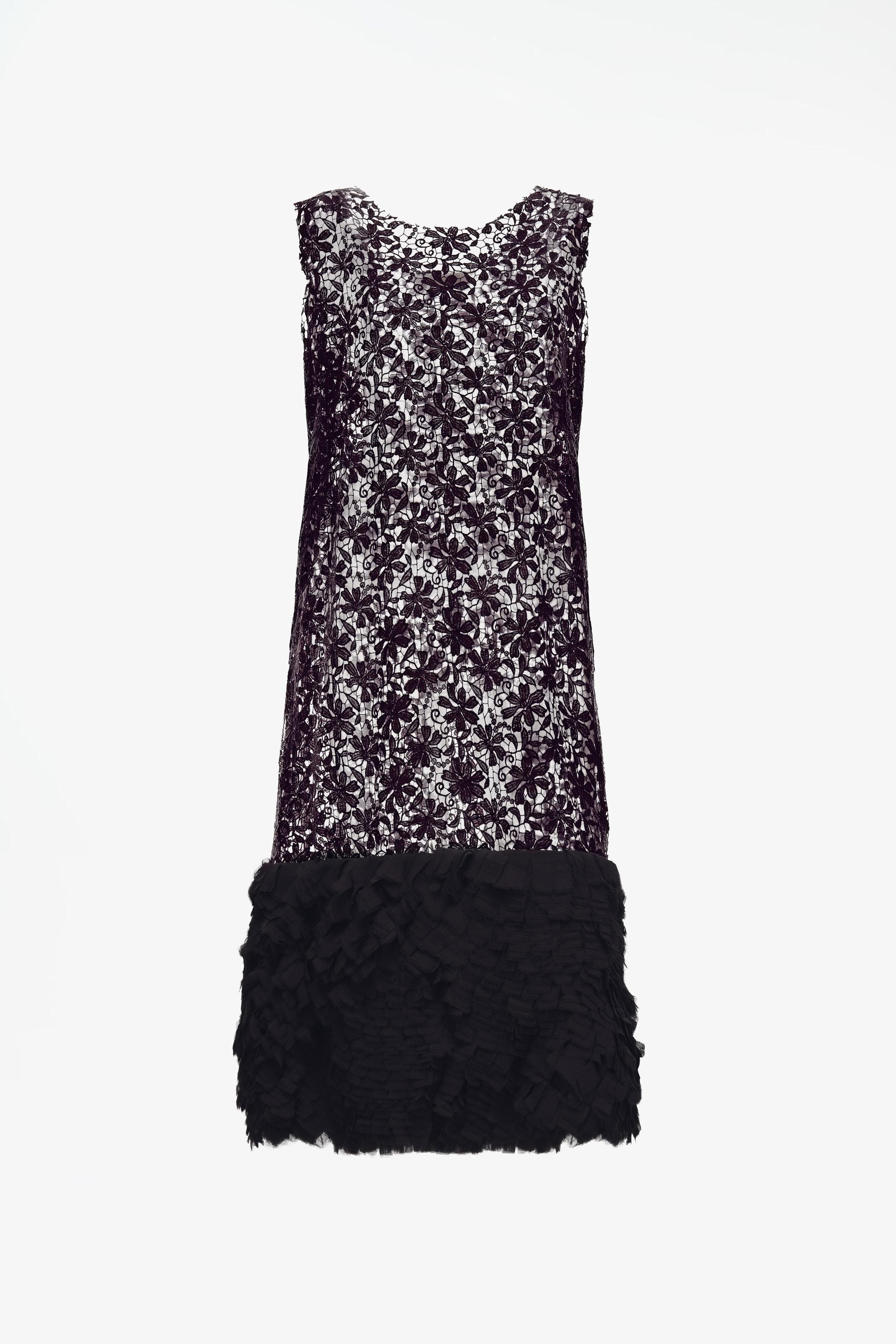 LIMITED EDITION GUIPURE LACE COMBINED HEM DRESS