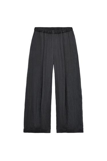 PANTALÓN BARREL ZW COLLECTION - Gris oscuro de Zara