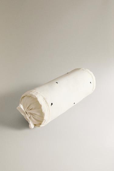 KIDS’ FLORAL BOLSTER - Oyster-white by Zara - Image 1