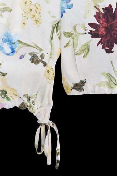 CAMISA ESTAMPADO FLORAL ZW COLLECTION -  de Zara