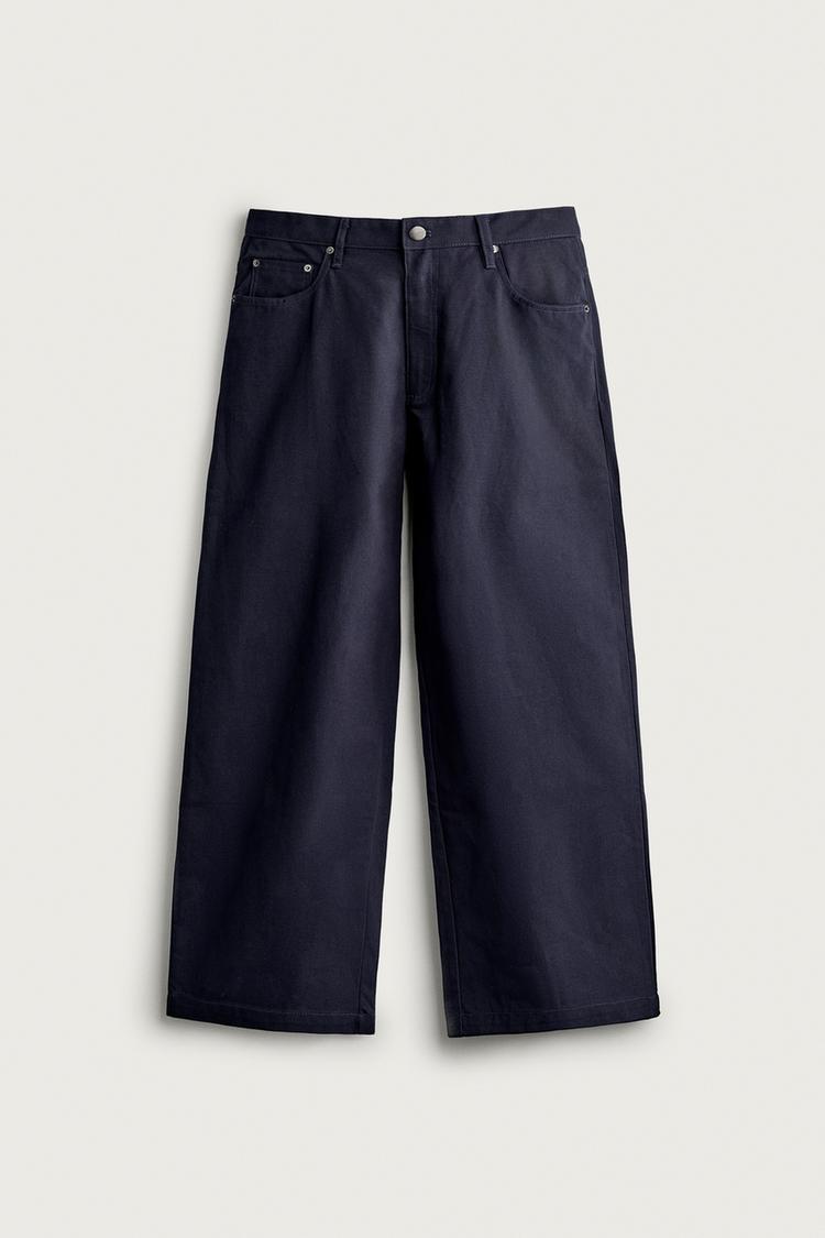 Pantalon relaxed fit trabilla