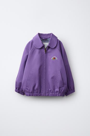 FRUIT OF THE LOOM™ EMBROIDERED JACKET - Mauve by Zara
