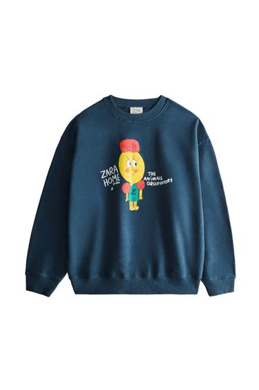 LIMONCELLA X THE ANIMALS OBSERVATORY SWEATSHIRT (ADULT) - Blue by Zara