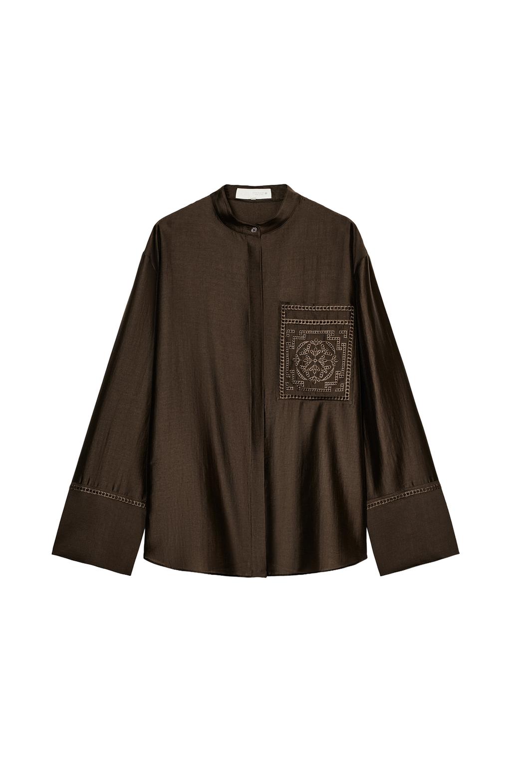 EMBROIDERED POCKET SHIRT ZW COLLECTION - image 3