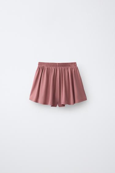 SHORT FLUIDE DE SPORT - Rose poudré de Zara - Image 1