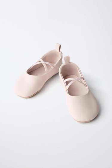 LEATHER BALLERINAS - Pink by Zara - Image 2
