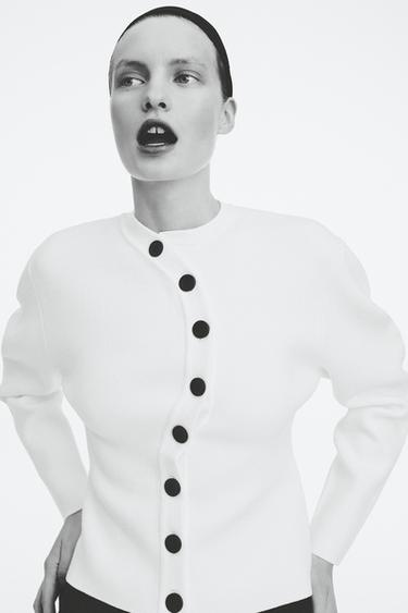 КАРДИГАН НА ЗАПÁХЕ — БЕЛЫЙ от Zara