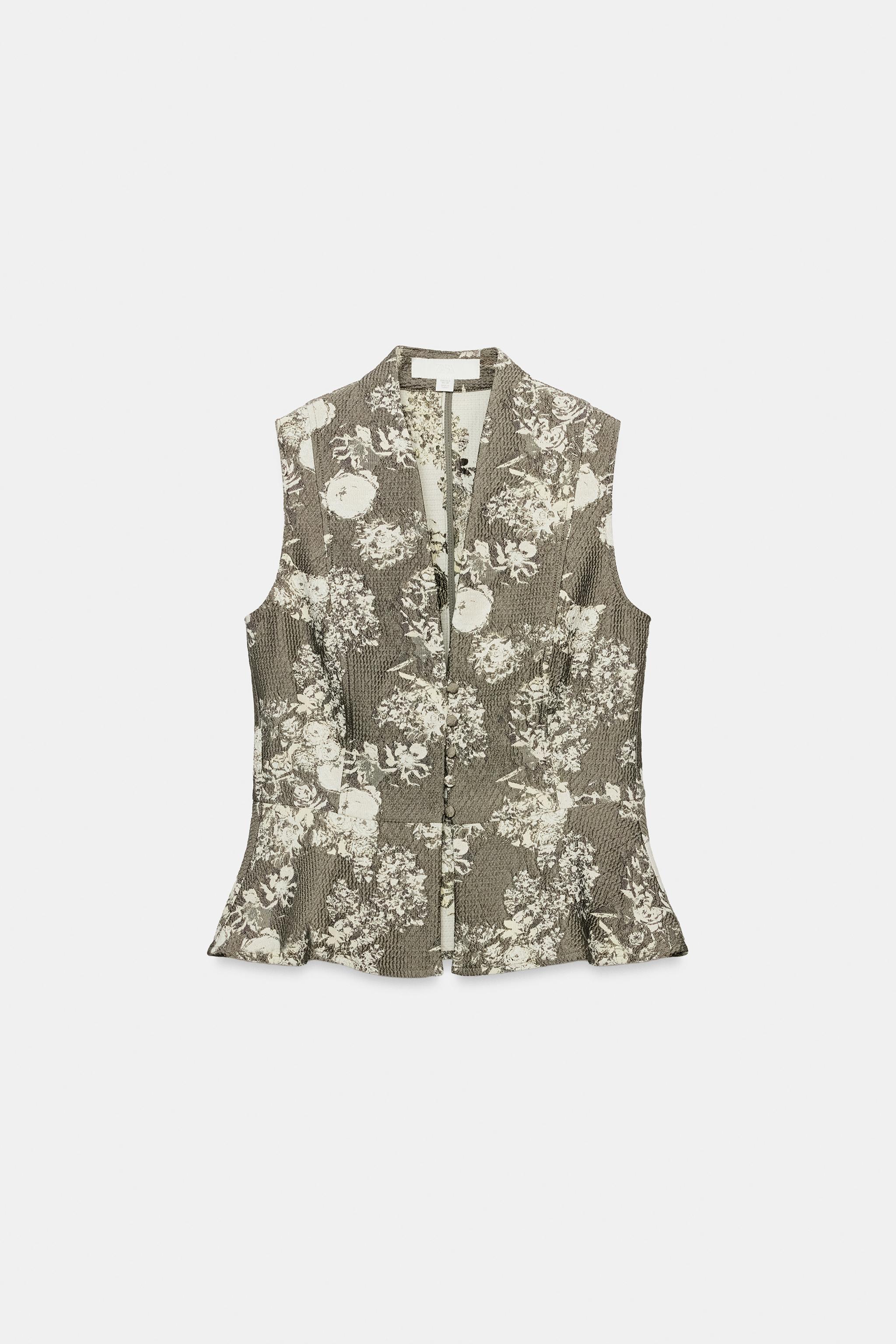 GILET EN JACQUARD