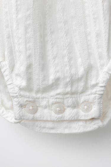 BRODERIE ANGLAISE BODYSUIT - Ecru by Zara - Image 2