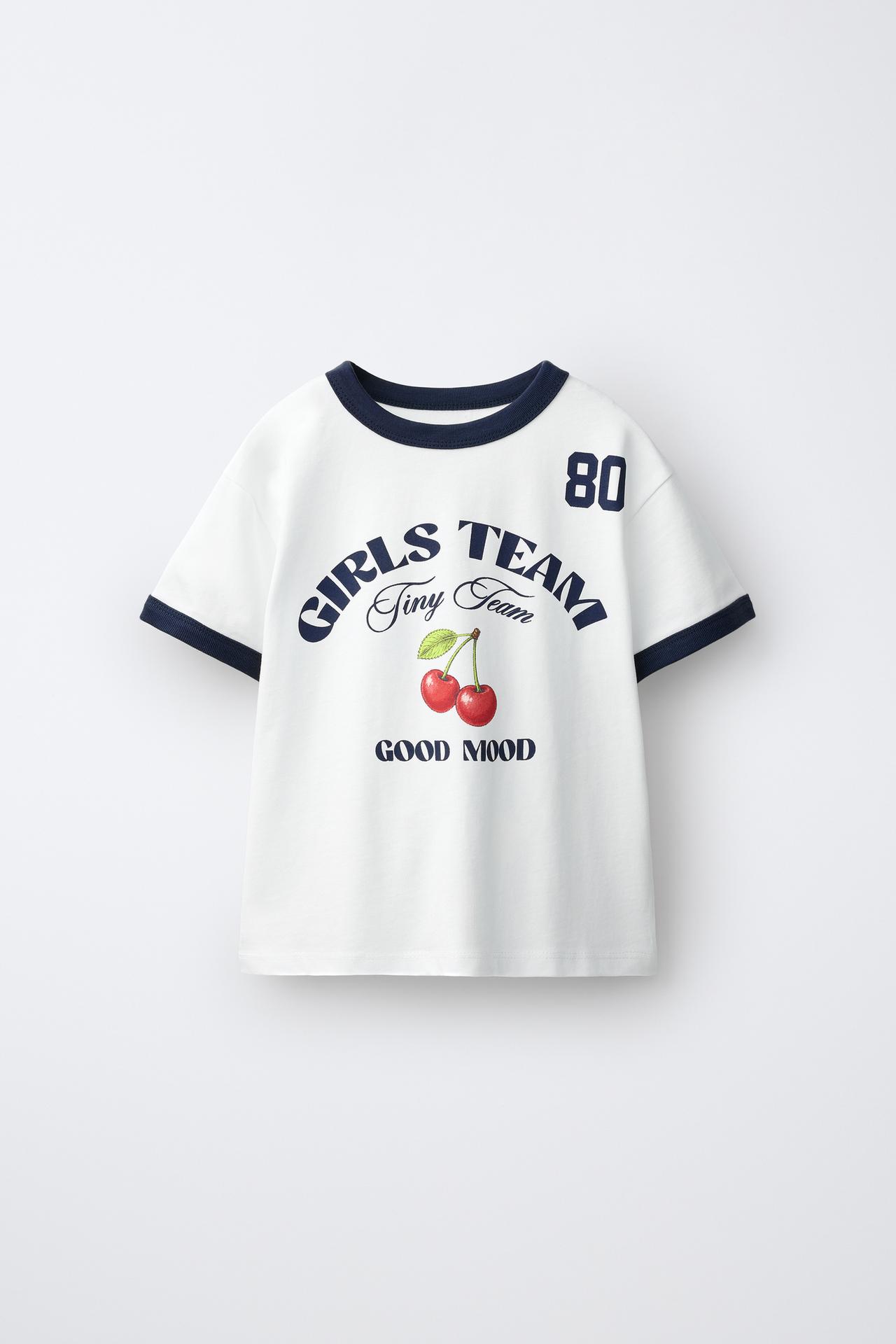 CONTRAST TRIM T-SHIRT — White